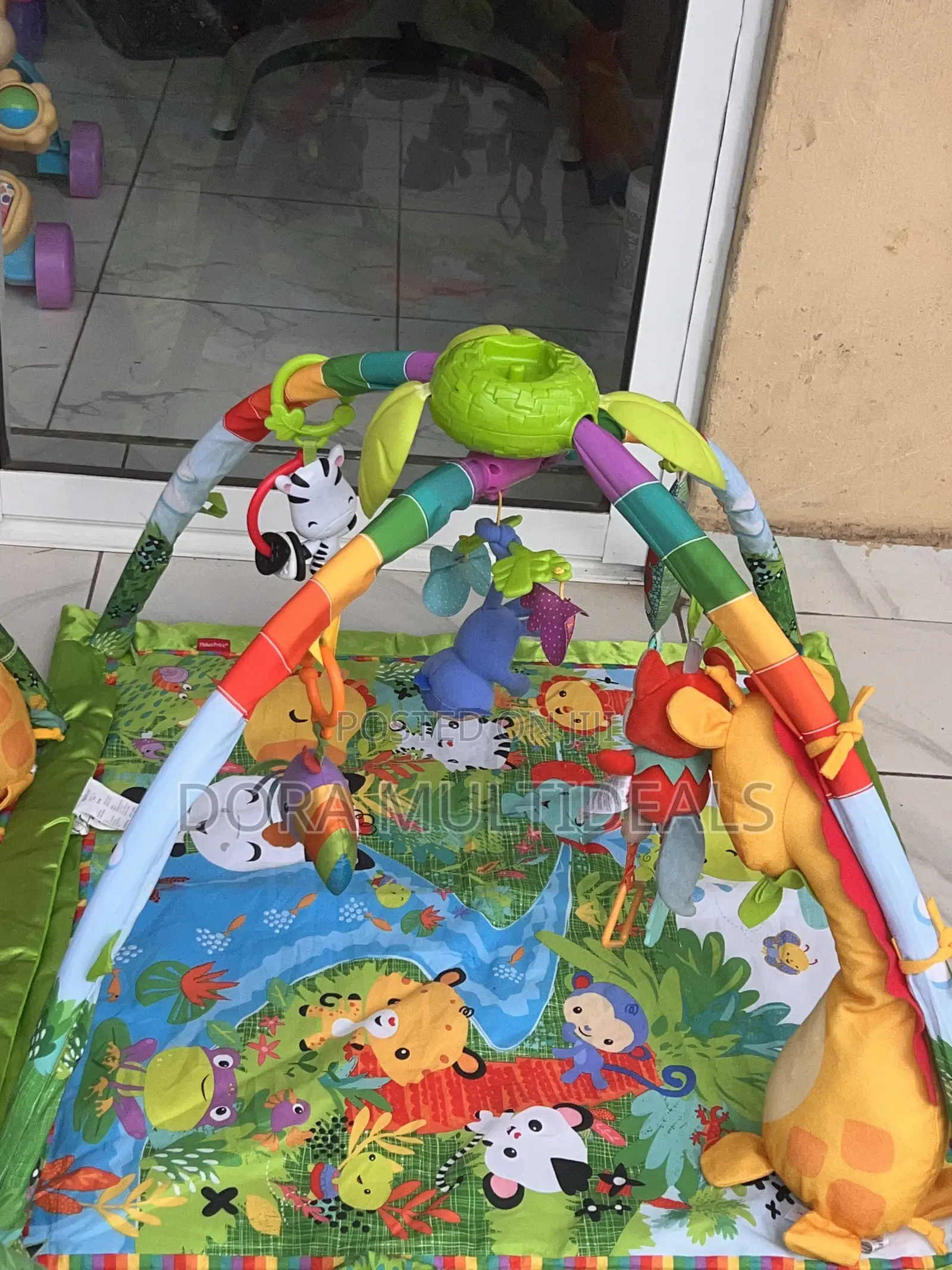 Baby Play Mat / Activity Gym With Rattles and Toys
