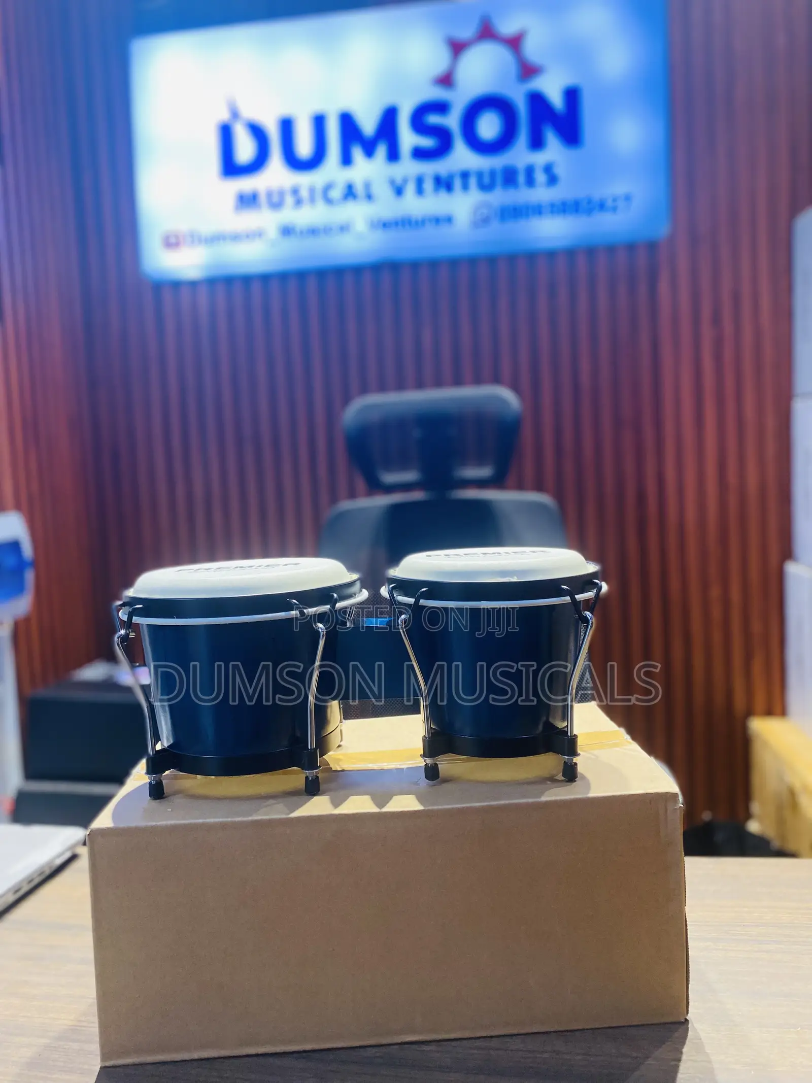 Premier Bongo Drum With Stand