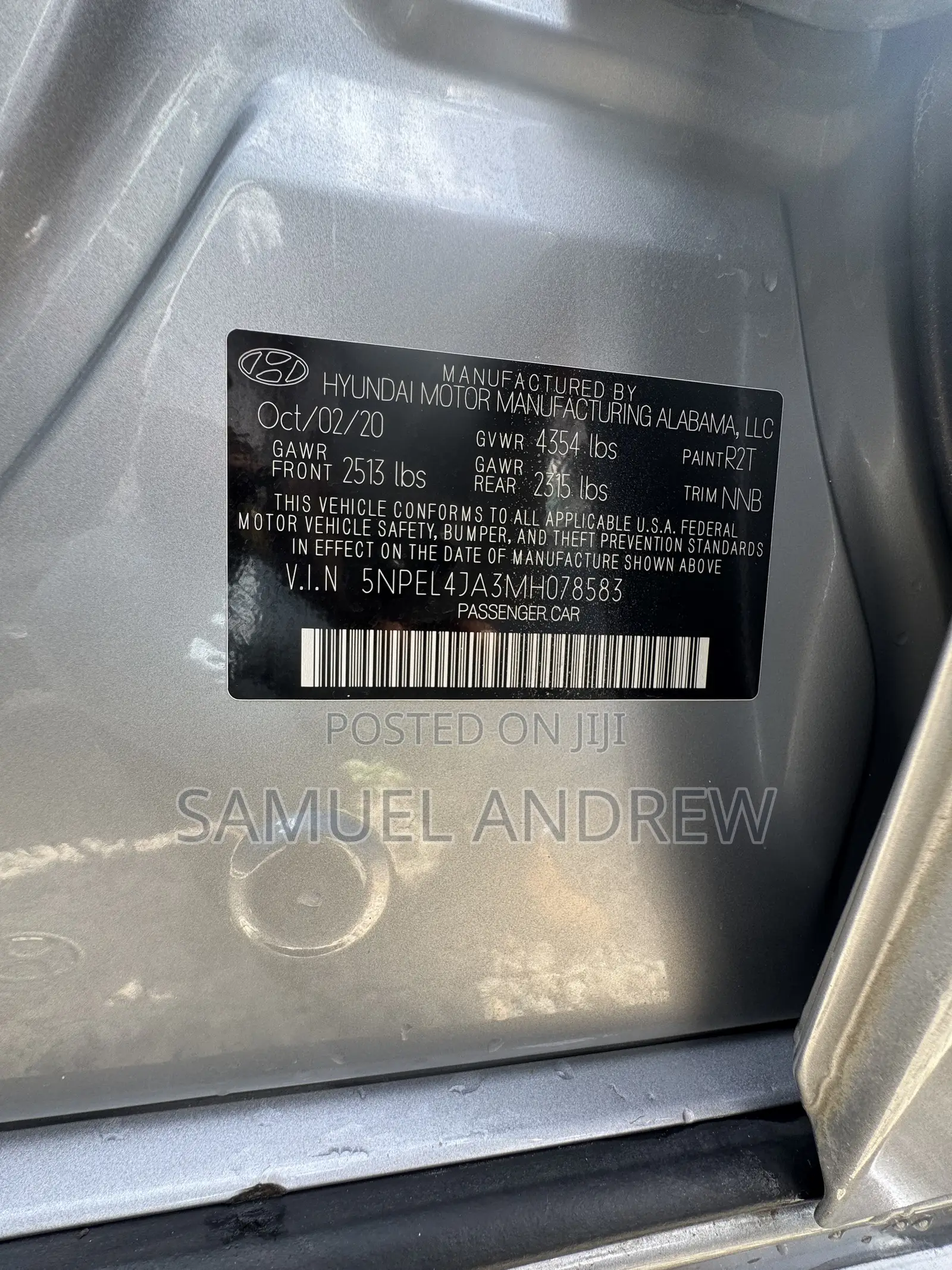Hyundai Sonata SE 2020 Gray