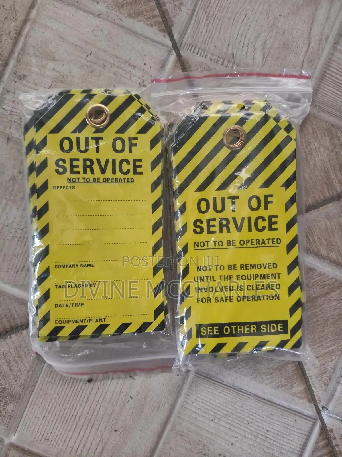 Safety Lockout Tag