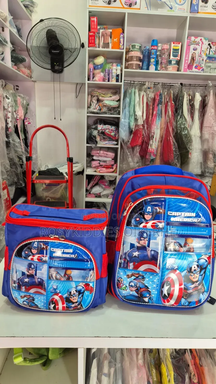 2in1 Character 16inches School Bag With Lunch Box