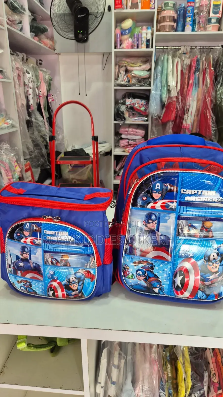 2in1 Character 16inches School Bag With Lunch Box