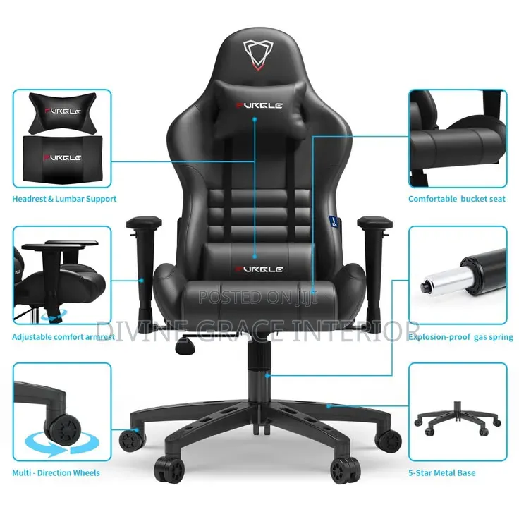 Black Furgle Gaming Chair