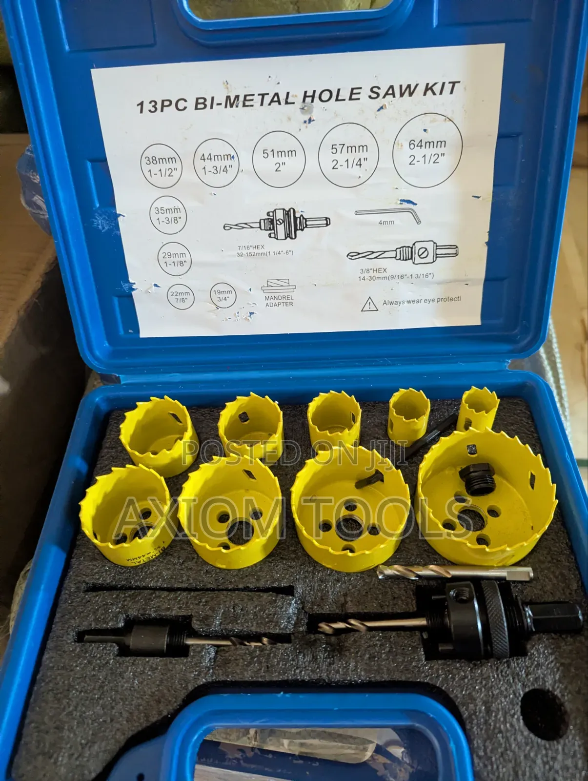 13pcs Metal Hole Saw Kit