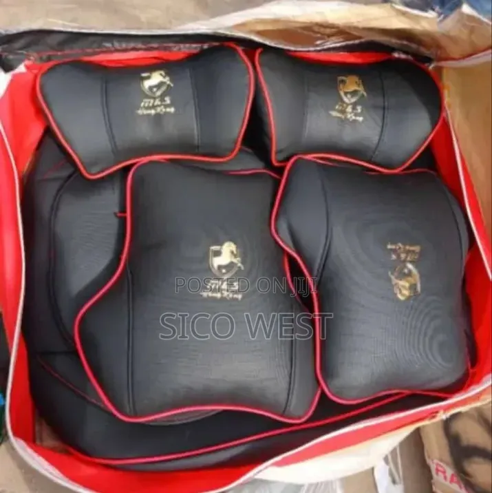Original Red and Black Leather Car Seat Covers