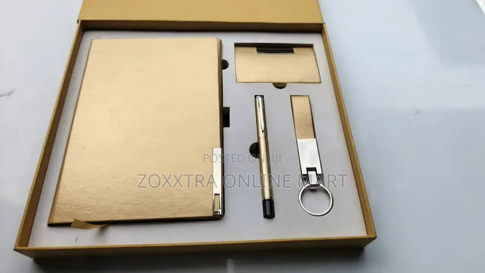 4-in-1 Corporate Gift Pack– Notebook, Pen, Card Holder, Key Holder