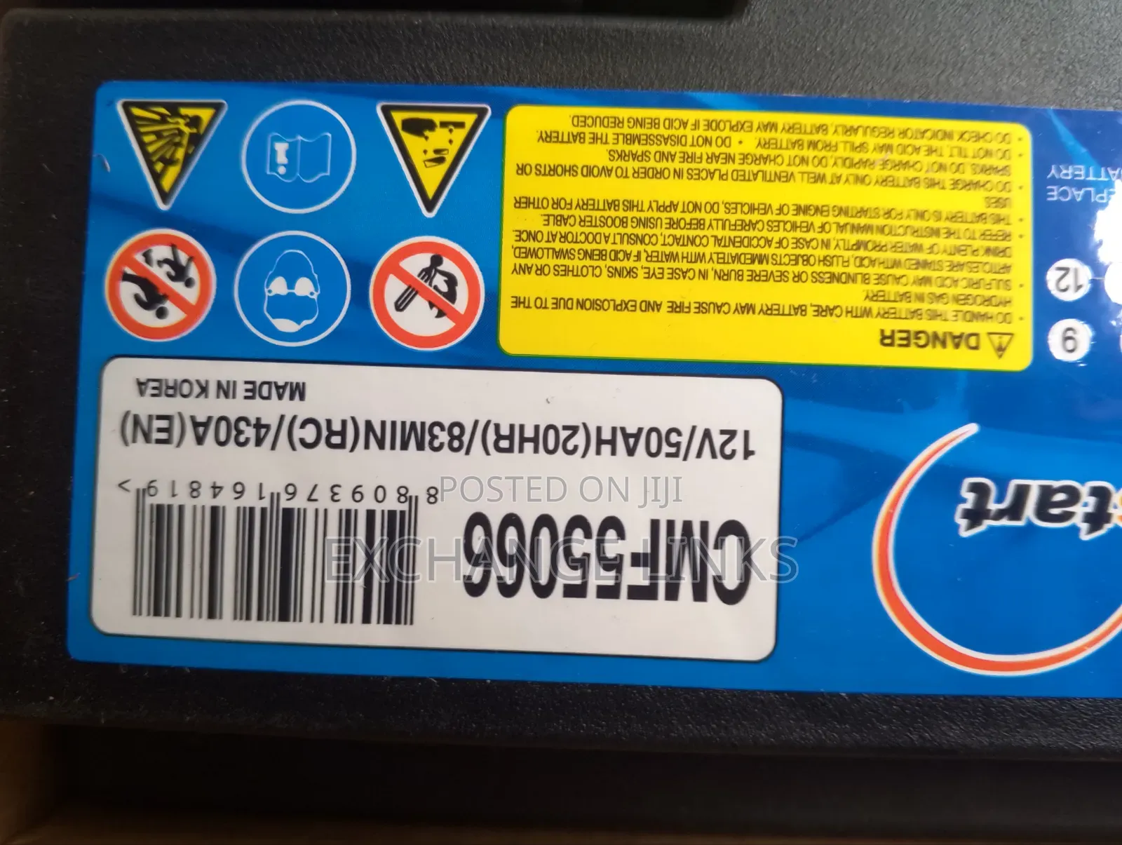 50Ah Battery Everstart for 2020 Corolla