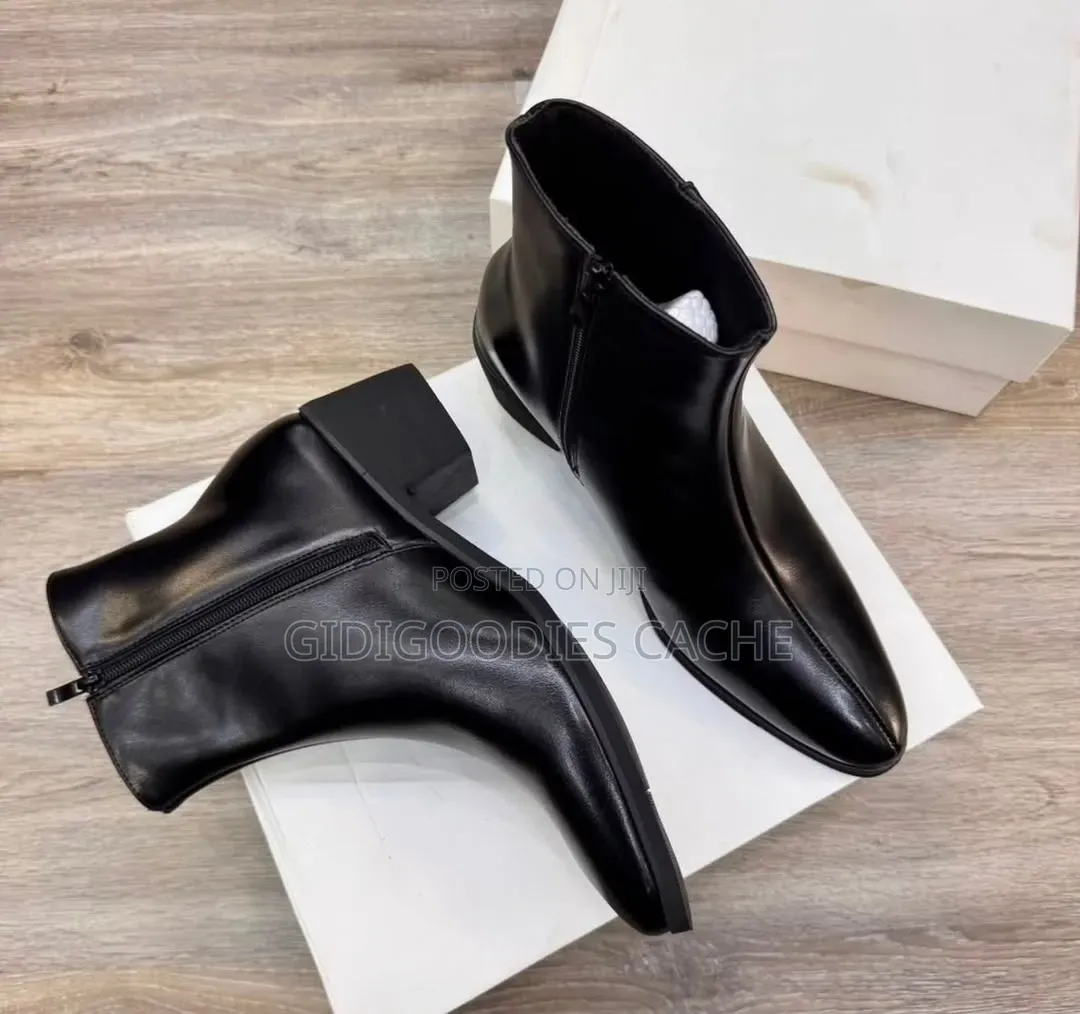 FDCP Men's Pointed-Toe Ankle Shoes Size 40-46
