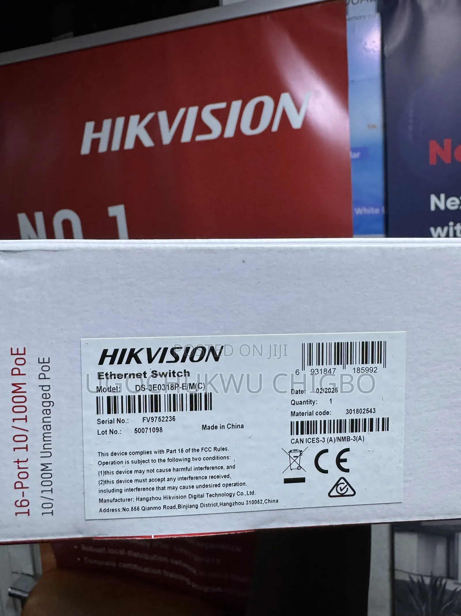 Hikvision 16 Port 10/100m Poe DS-3E0318P-E/M(C)