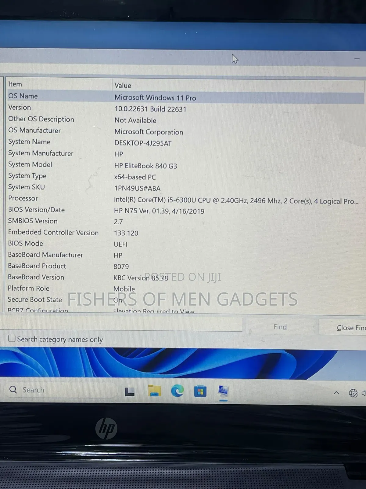 Laptop HP EliteBook 840 G3 8GB Intel Core i5 SSD 256GB