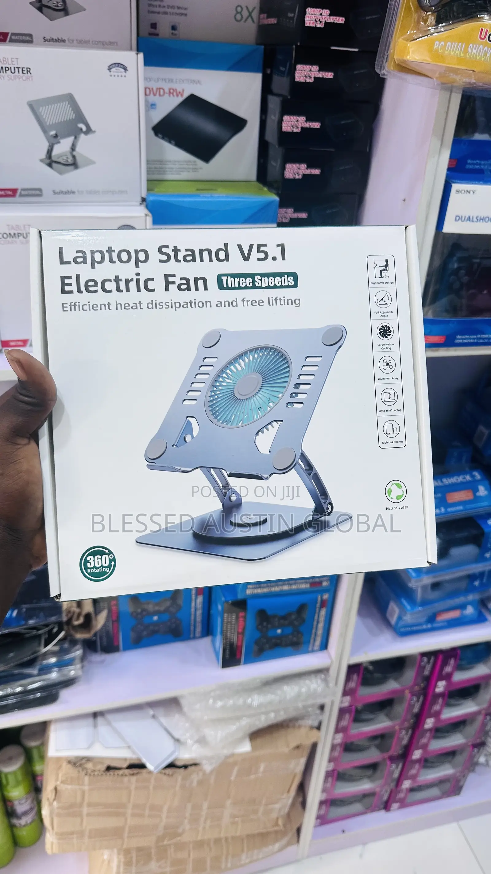 Laptop Stand With Cooling Fan