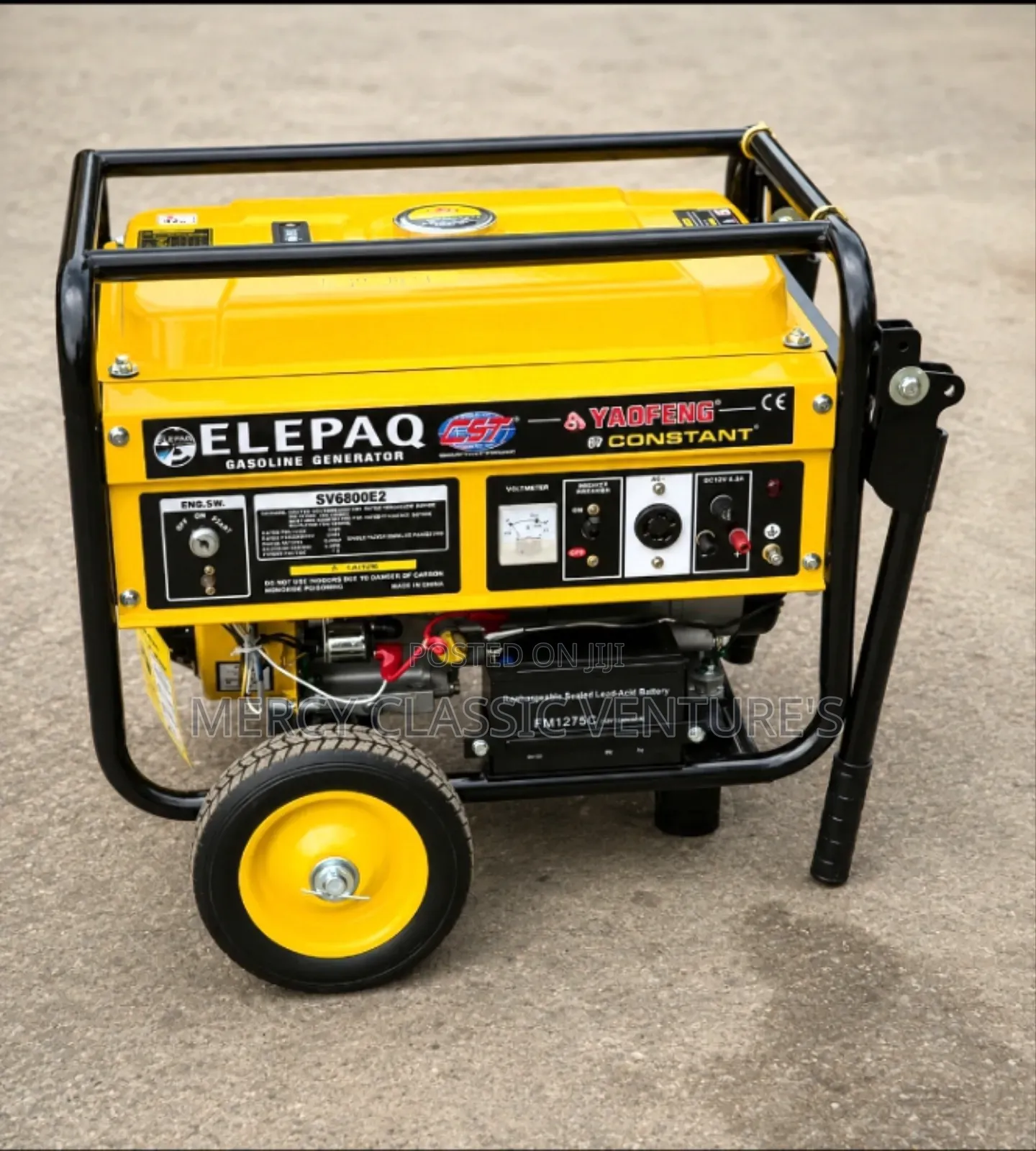 Original ELEPAQ SV6800E2 4.5KVA Key Start Genertor HeavyDuty Generator