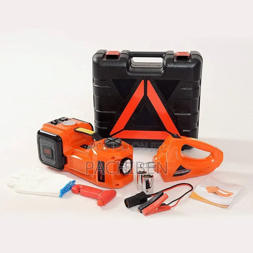 Electric Car Jack 5 Ton 12V Hydraulic Car Jack With Tyre Inflator Pump