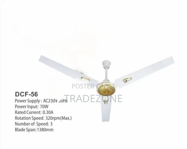 Duravolt 56" Inches Long Blade Ceiling Fan DCF-56