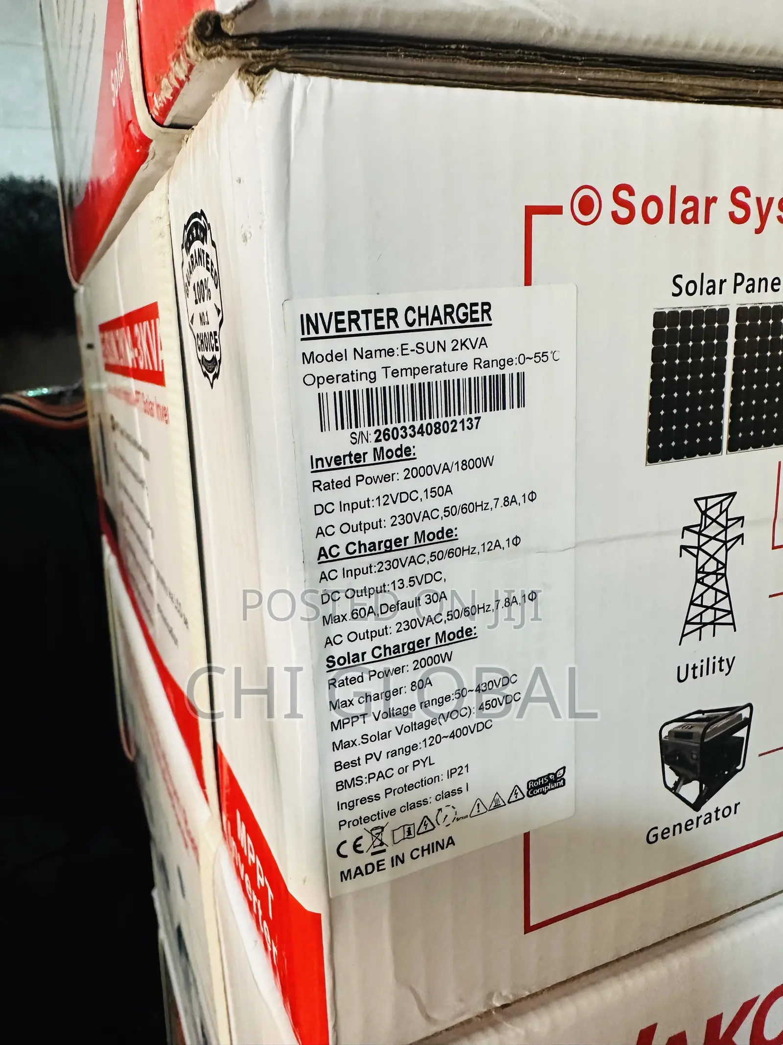 Sako 2kva 12v Hybrid Inverter