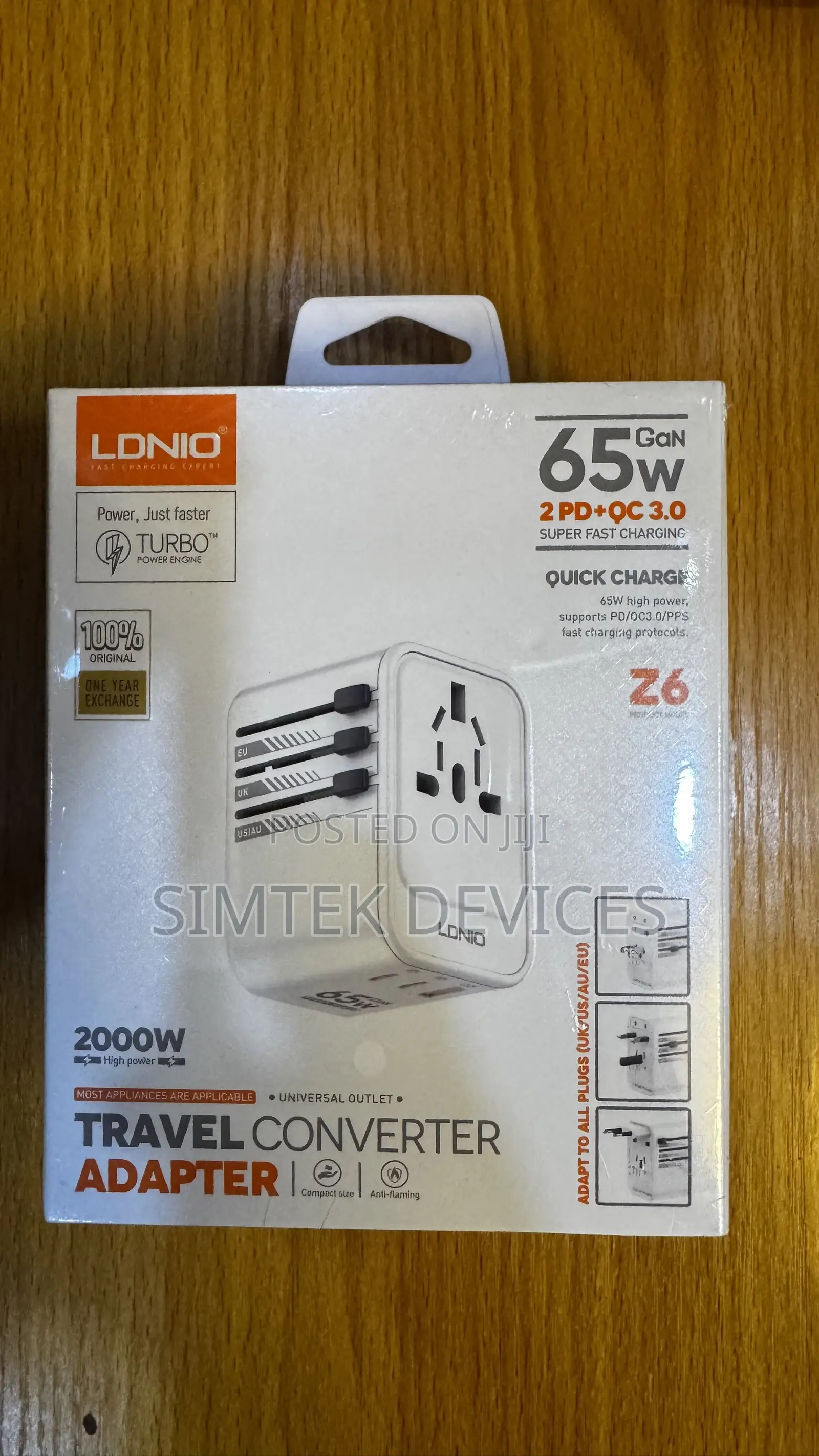 LDNIO 65W Gan Super Fast Charging Travel Converter Adapter