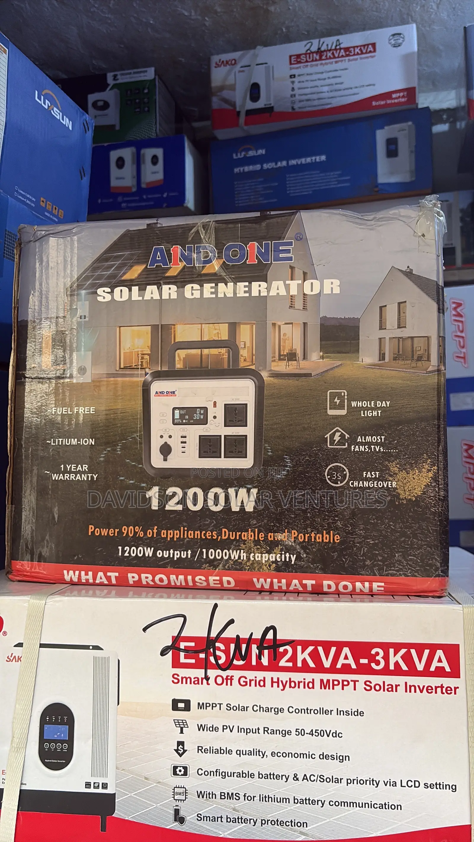 1200w AND ONE Solar Generator
