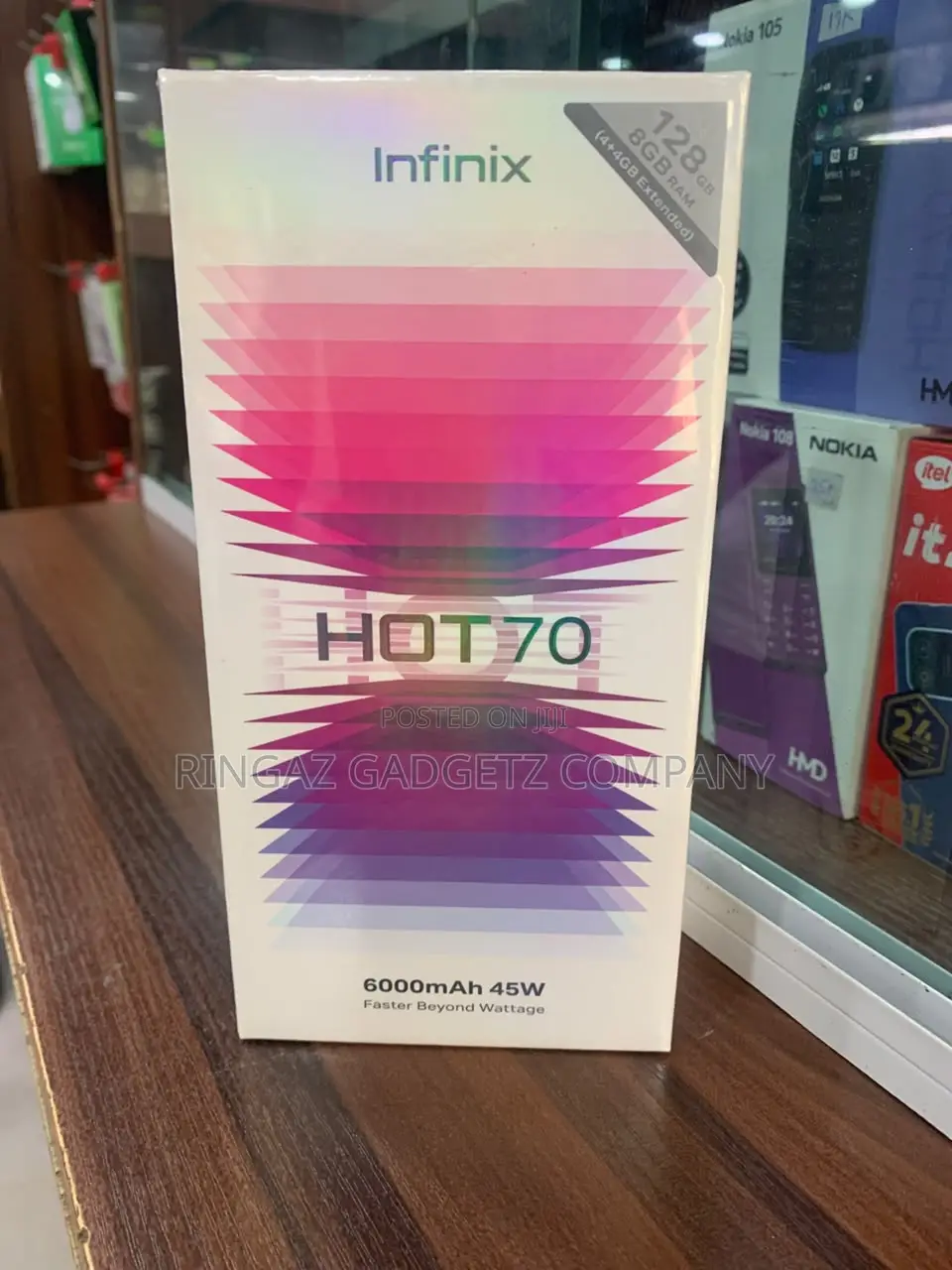 New Infinix Hot 70 128 GB Black