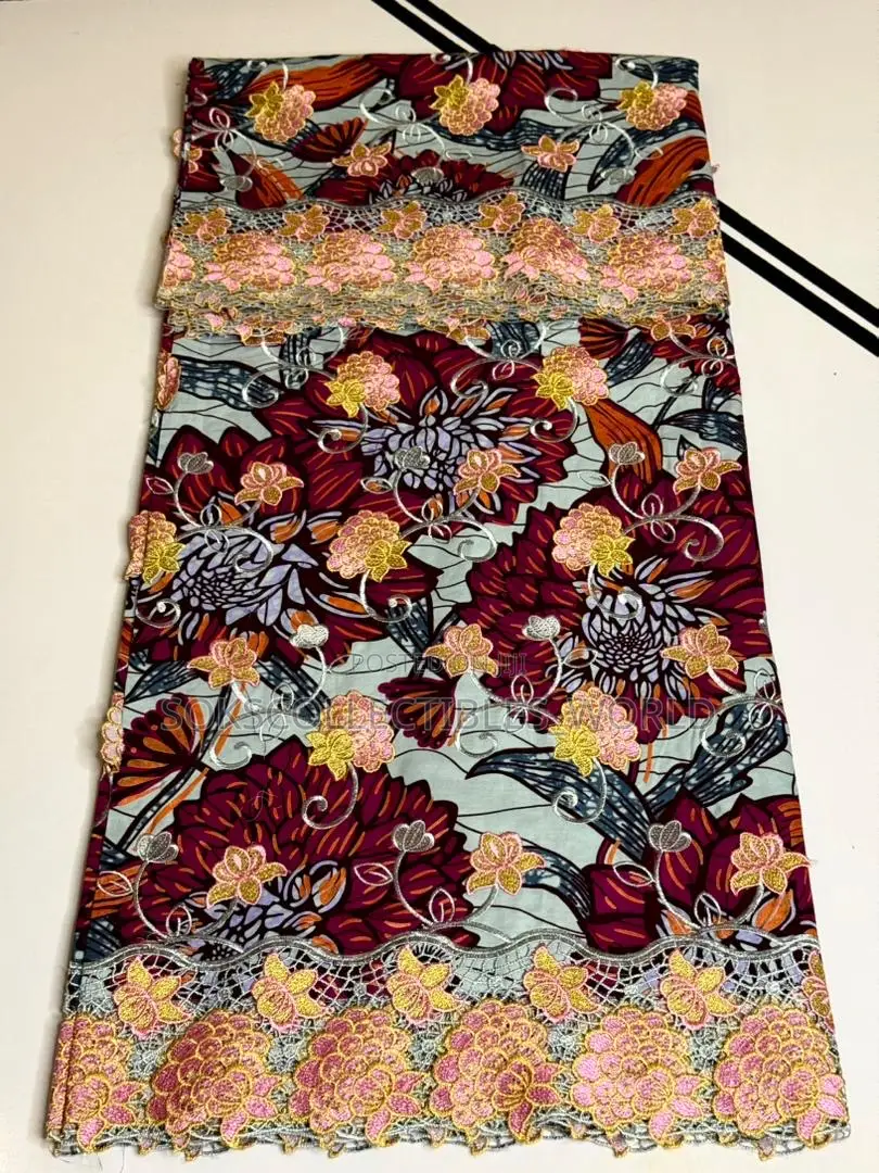 6yards Ankara Lace Material