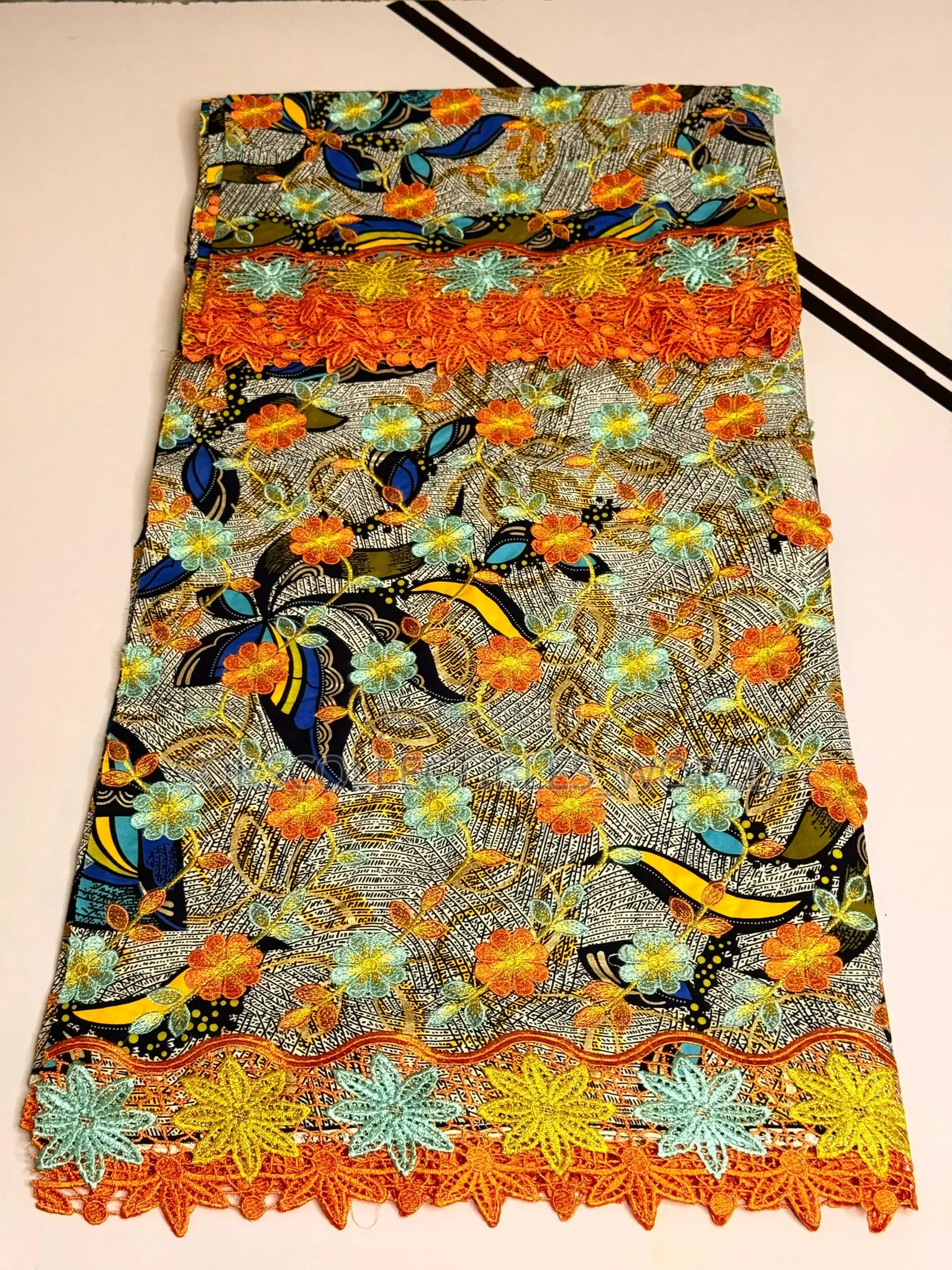6yards Ankara Lace Material