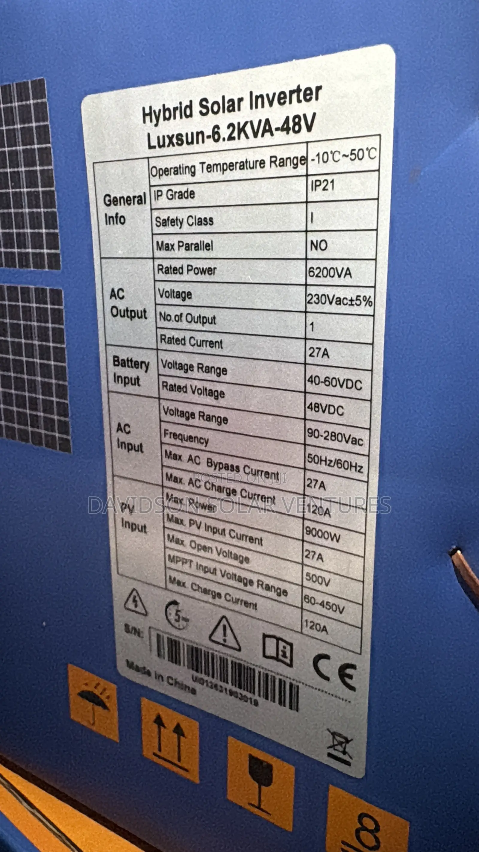 48v 6.2kva Luxsun Off Grid Inverter