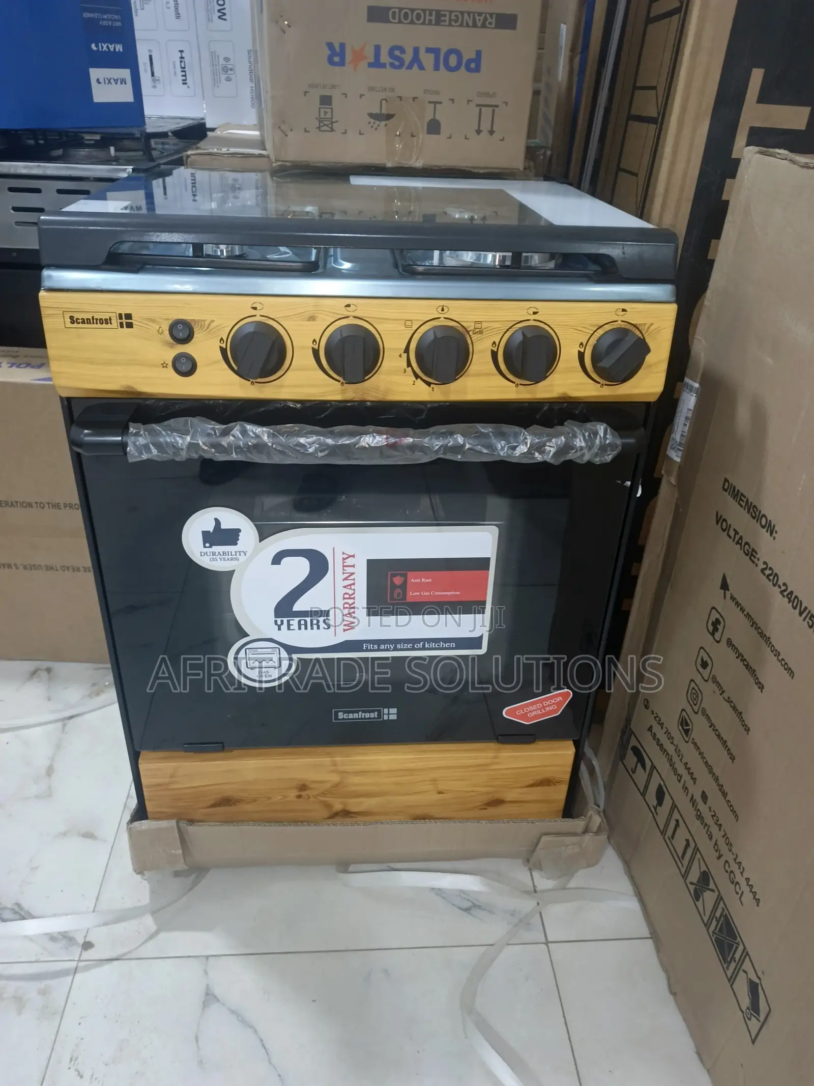 Scanfrost 60x60 4 Gas Burner Cooker – Efficient Cooking
