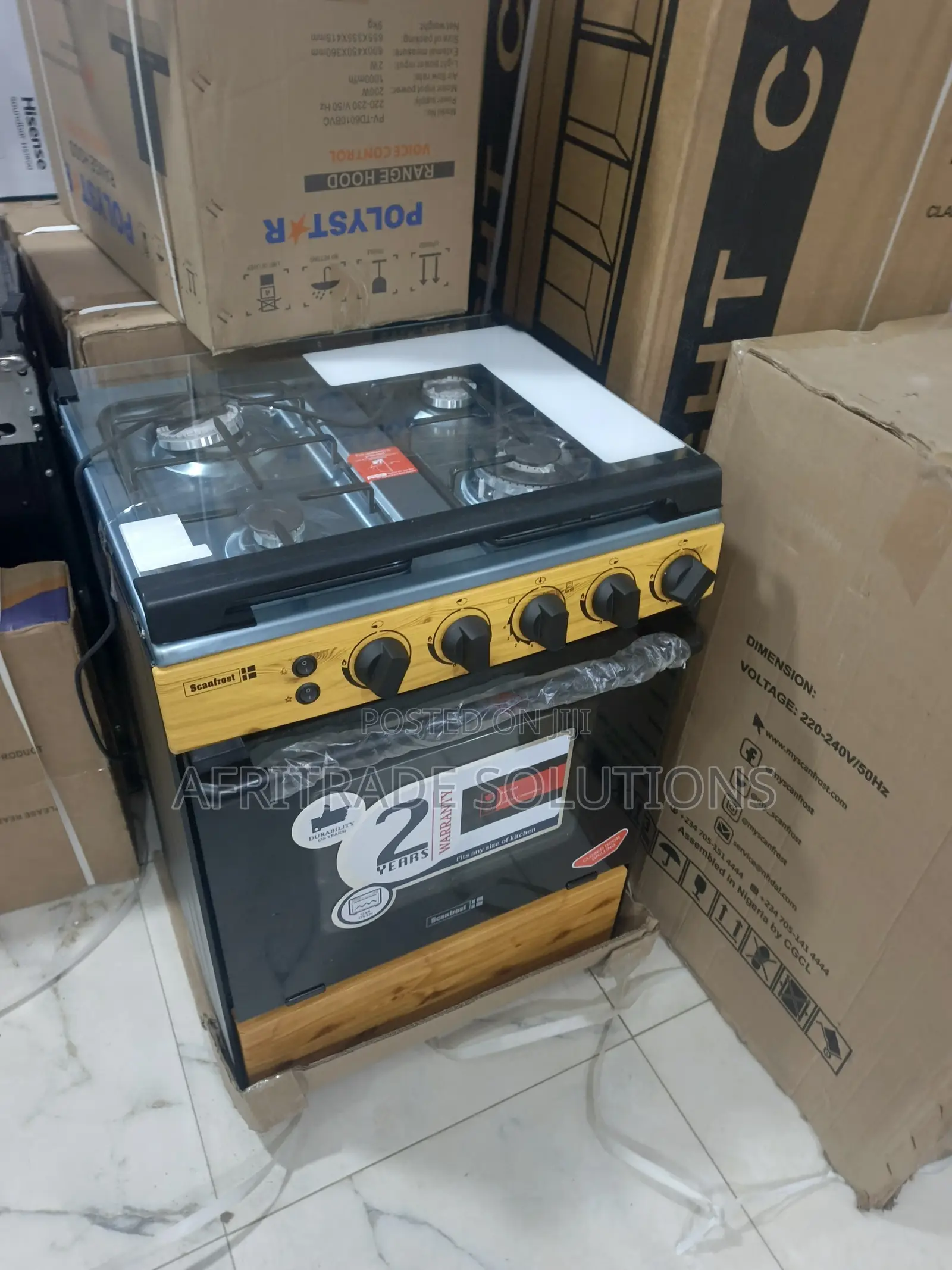 Buy Scanfrost 60x60 4 Gas Burner Cooker Online