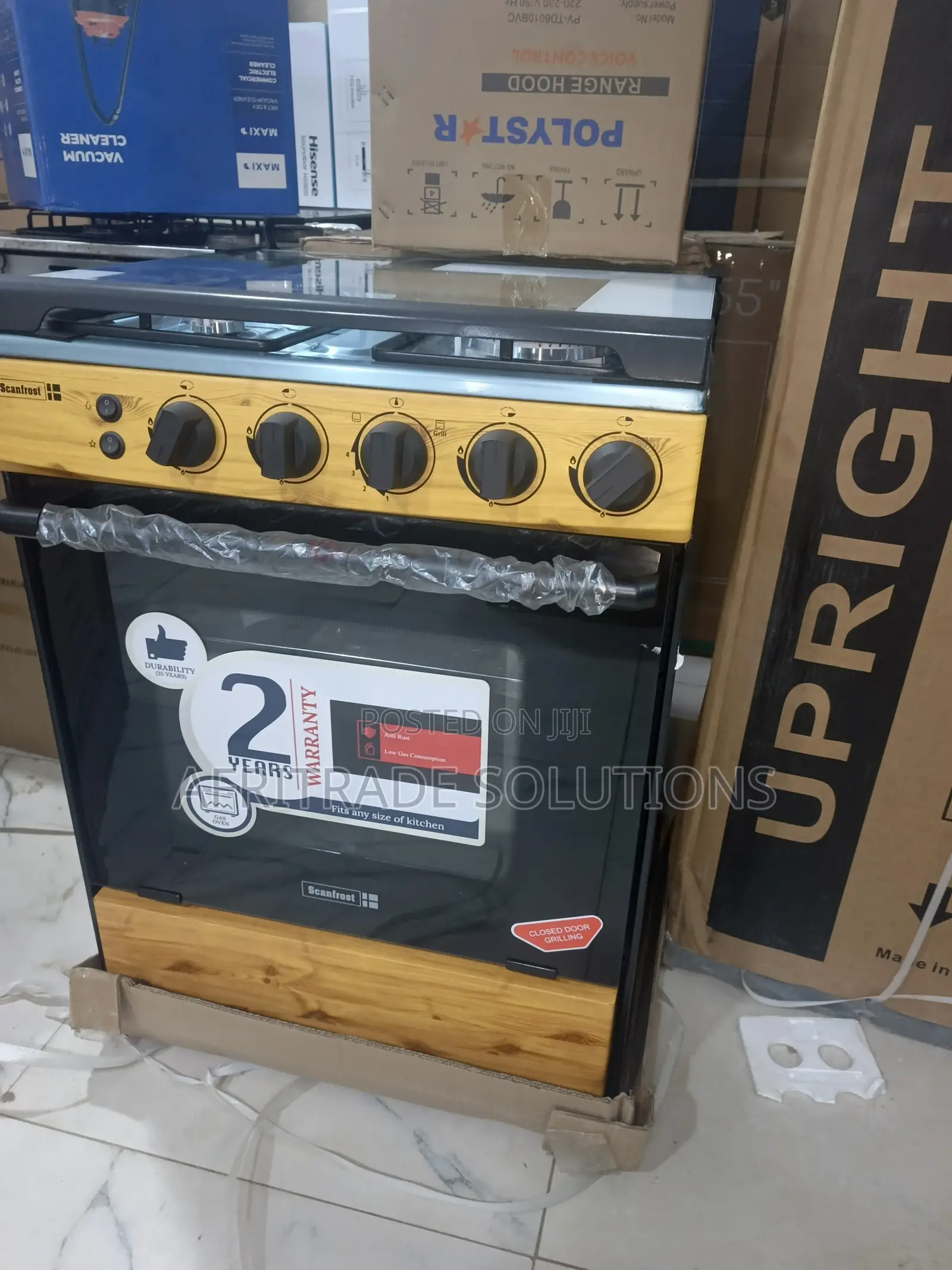 Scanfrost 60x60 Gas Cooker – Fast Even Heating