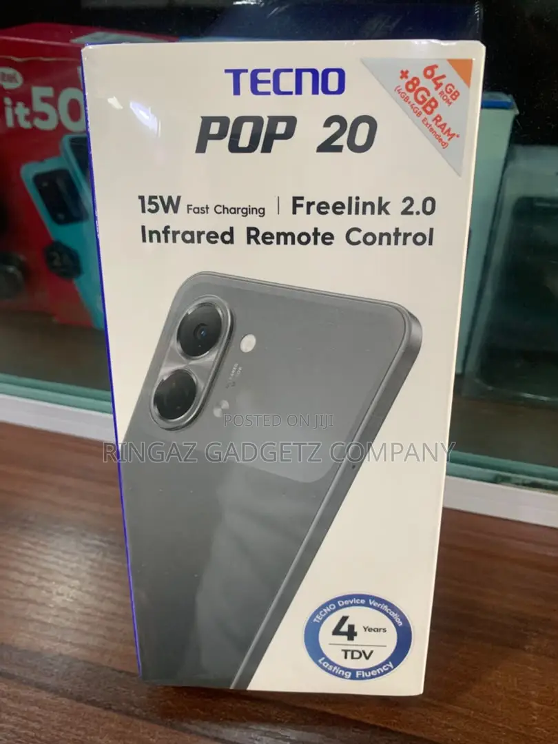 New Tecno Pop 20 64 GB Black