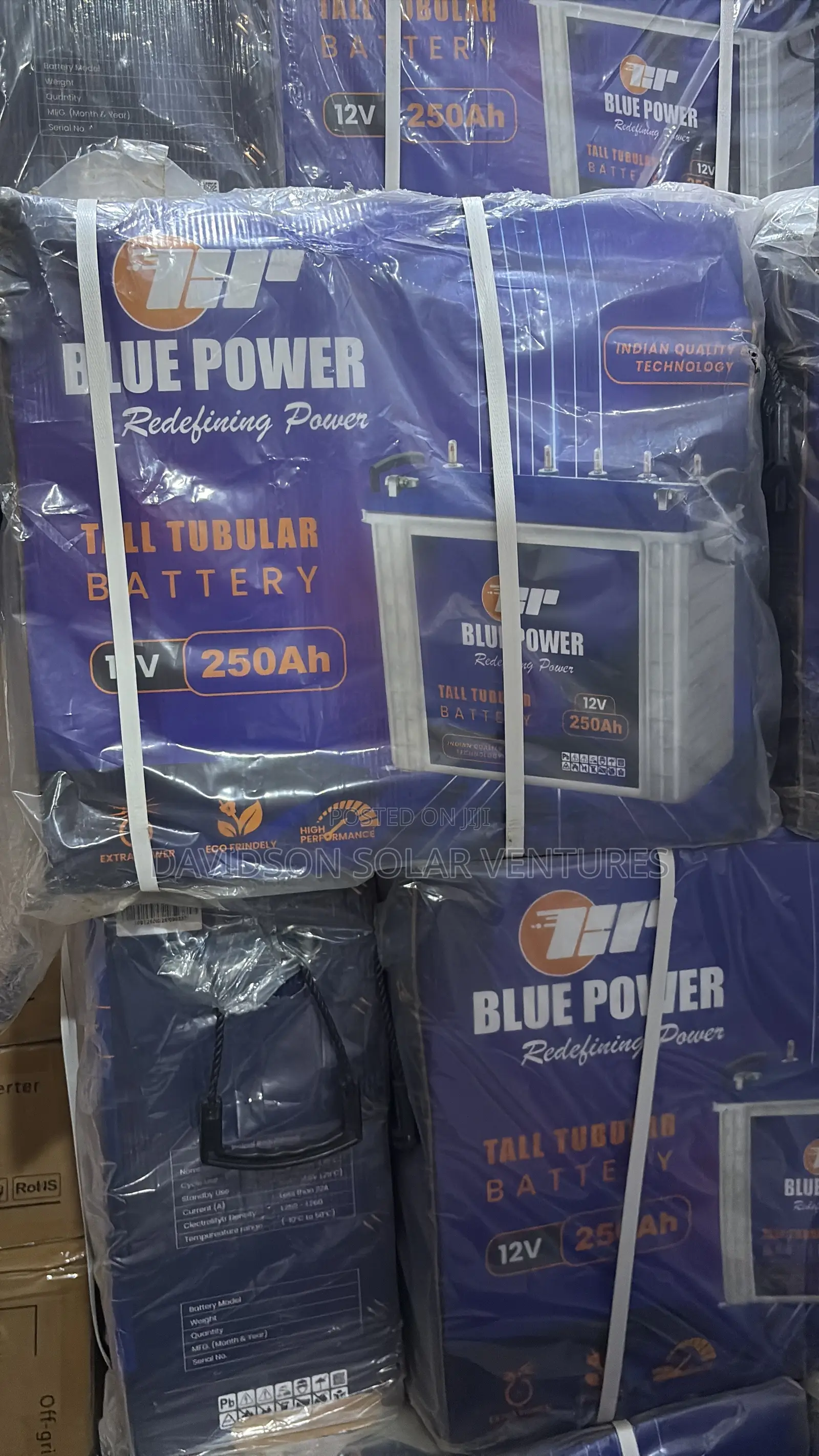 12v 250Ah Blue Power Tubular Solar Battery