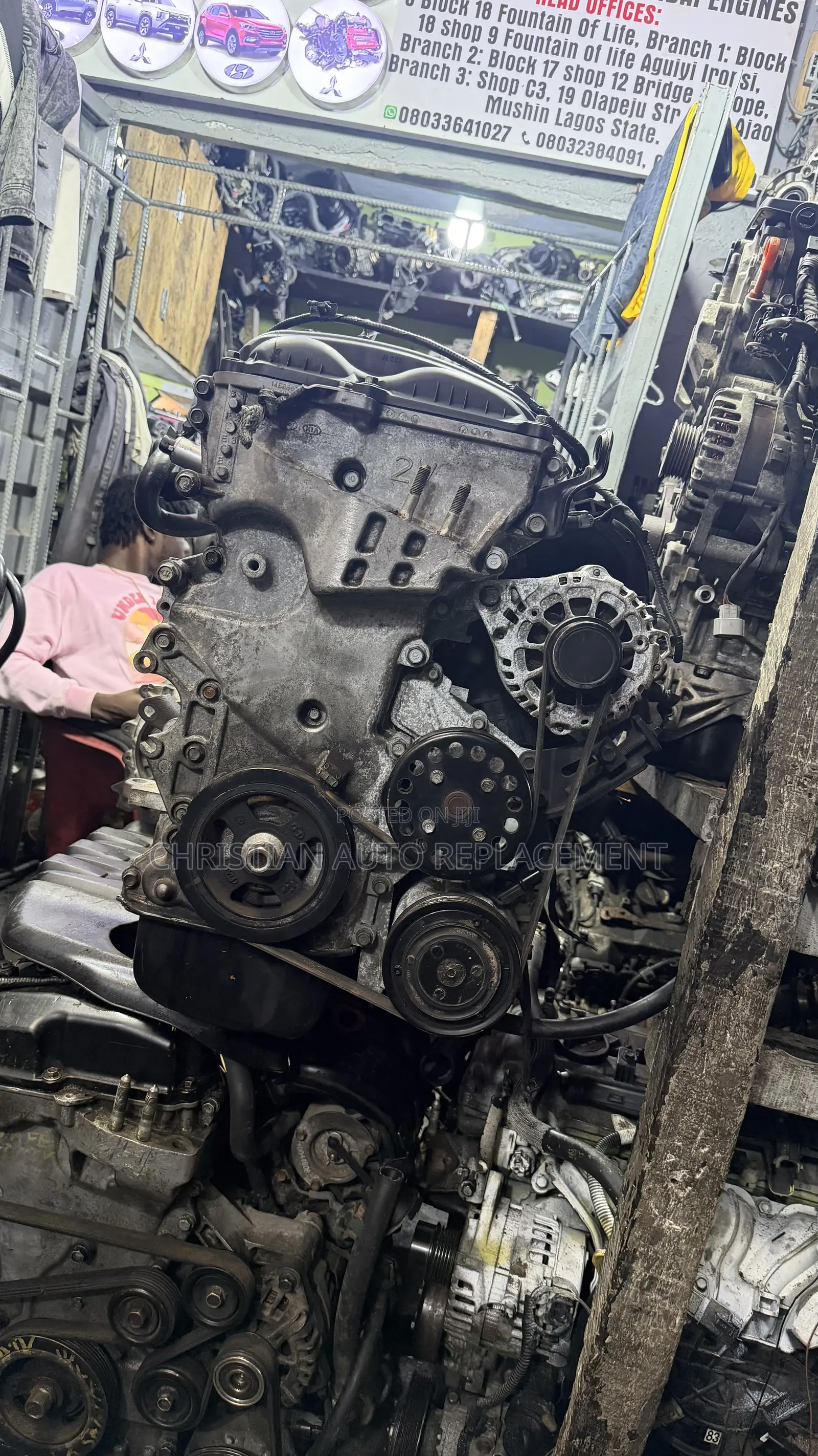 Original Tokunbo Hyundai Elantra 2013–2016 Complete Engine