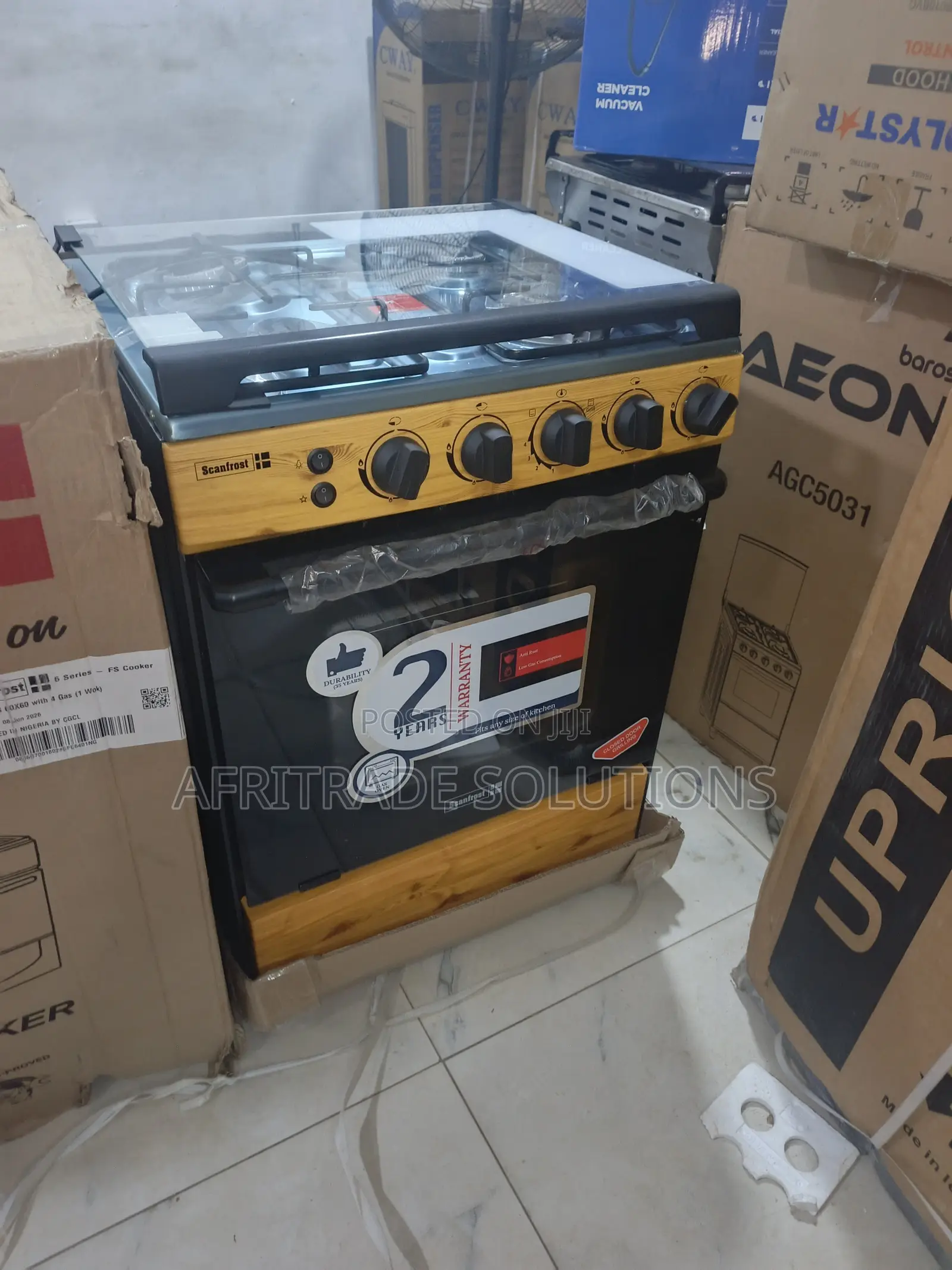 Scanfrost 60x60 Cooker With 4 High-Efficiency Burners