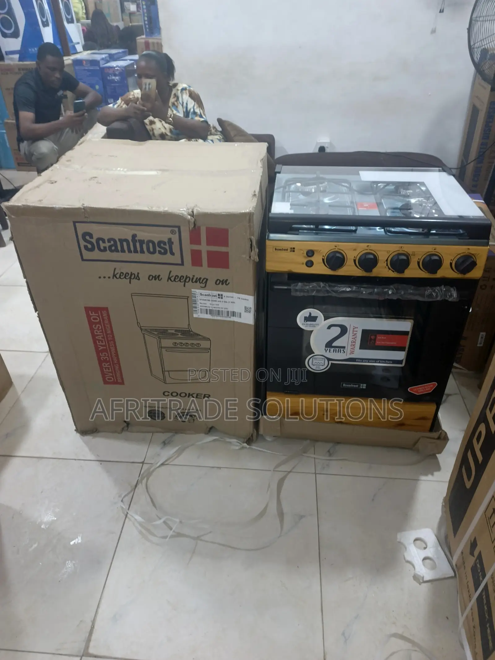 Scanfrost 60x60 Cooker With 4 High-Efficiency Burners
