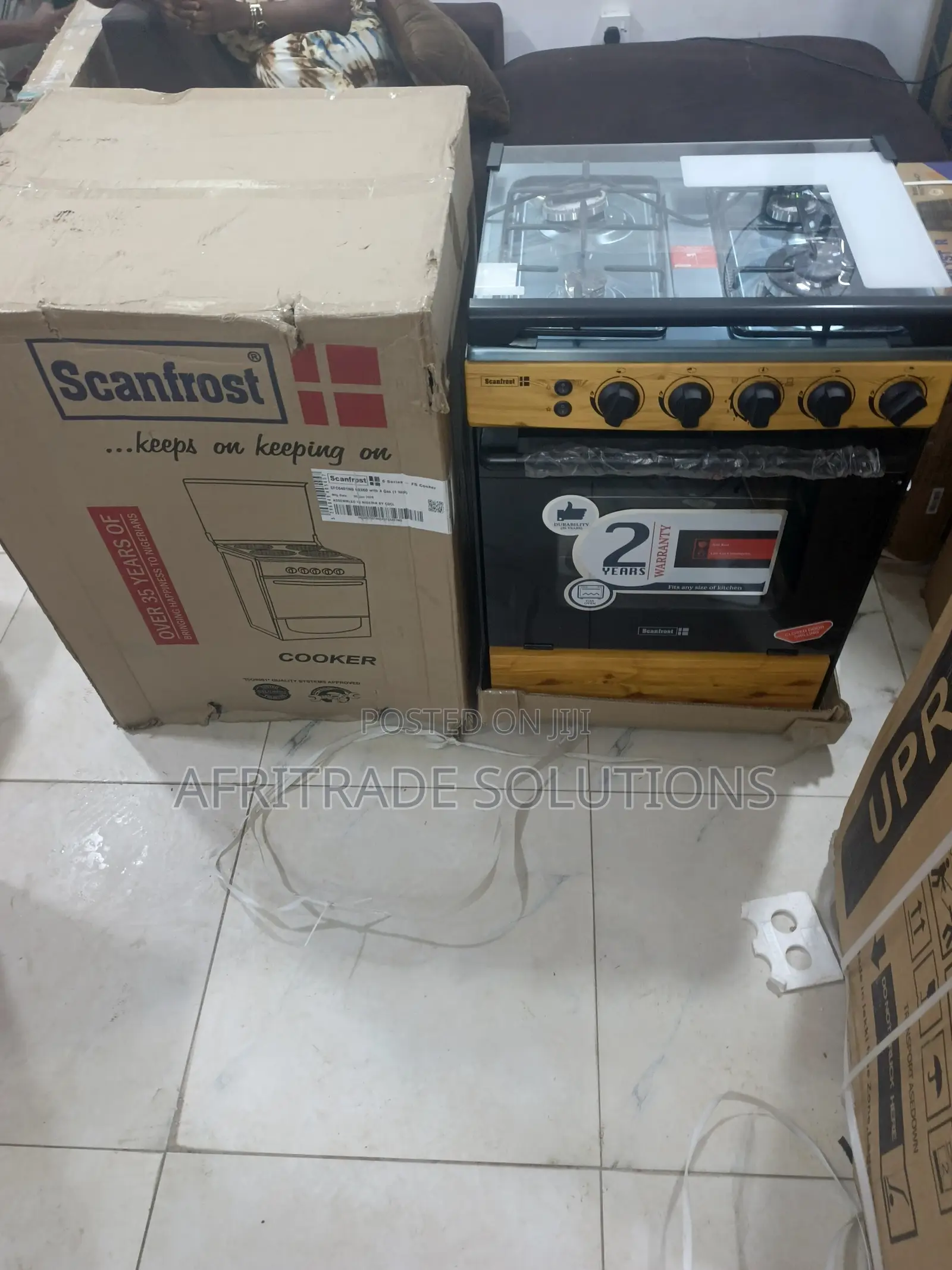 Scanfrost 60x60 4 Burner Gas Cooker – Energy Efficient