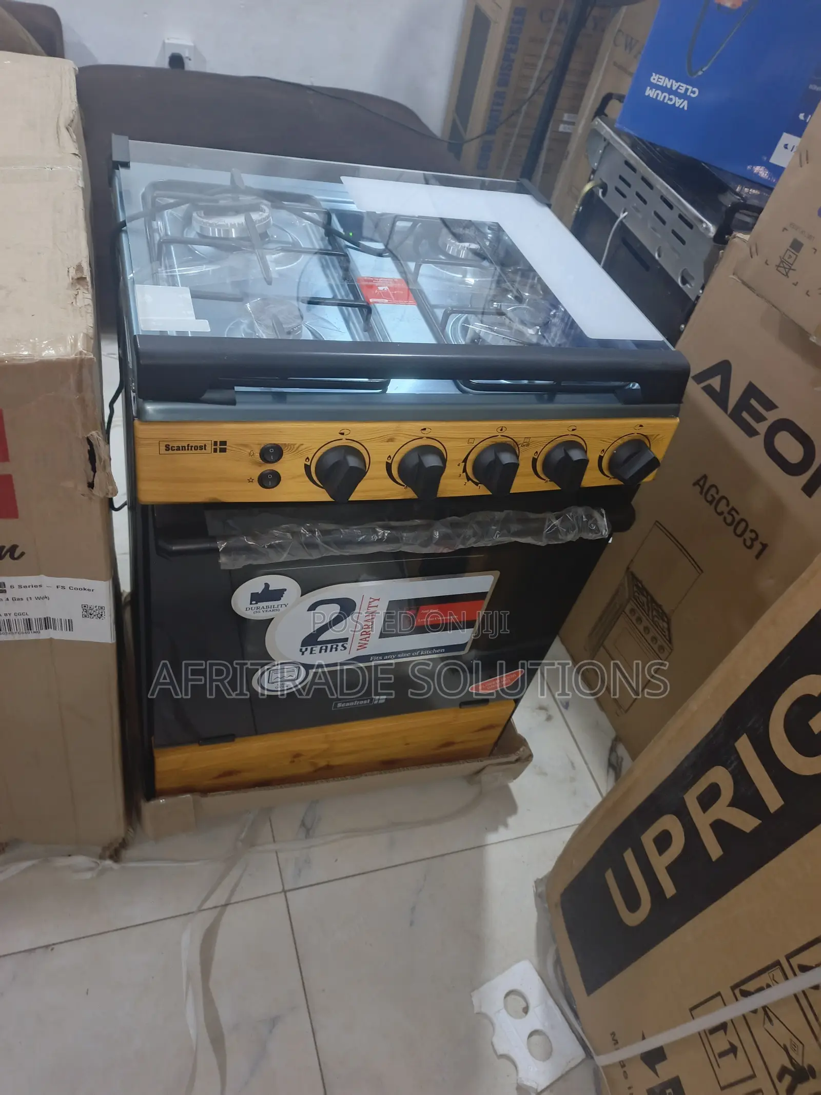 Scanfrost 60x60 4 Burner Gas Cooker – Energy Efficient
