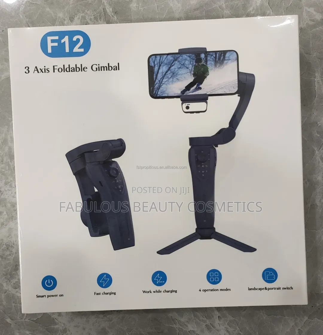 F12 3‐Axis Foldable Gimbal Stabilizer for Smartphone