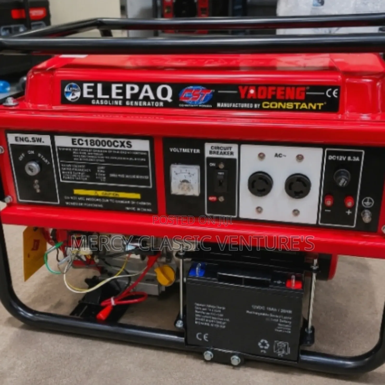 Original ELEPAQ EC18000CXS 4.5KVA Key Start Generator Heavy-Duty Power