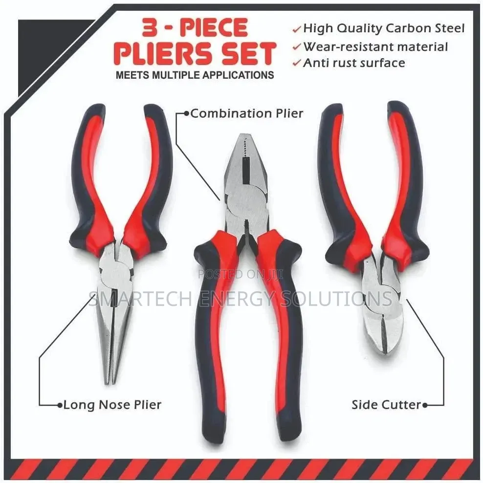 RONIX Pliers(Combination, Side Cutting Long Nose Pliers) 8, 7, 7 Mm