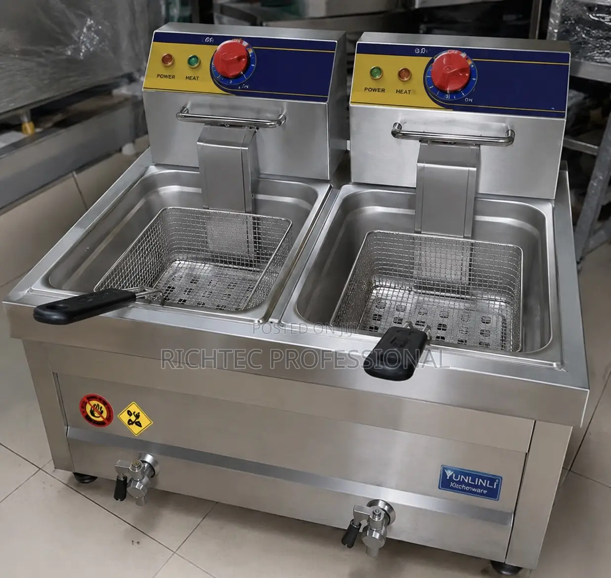 High Quality Desktop Double-Tank Deep Fryer