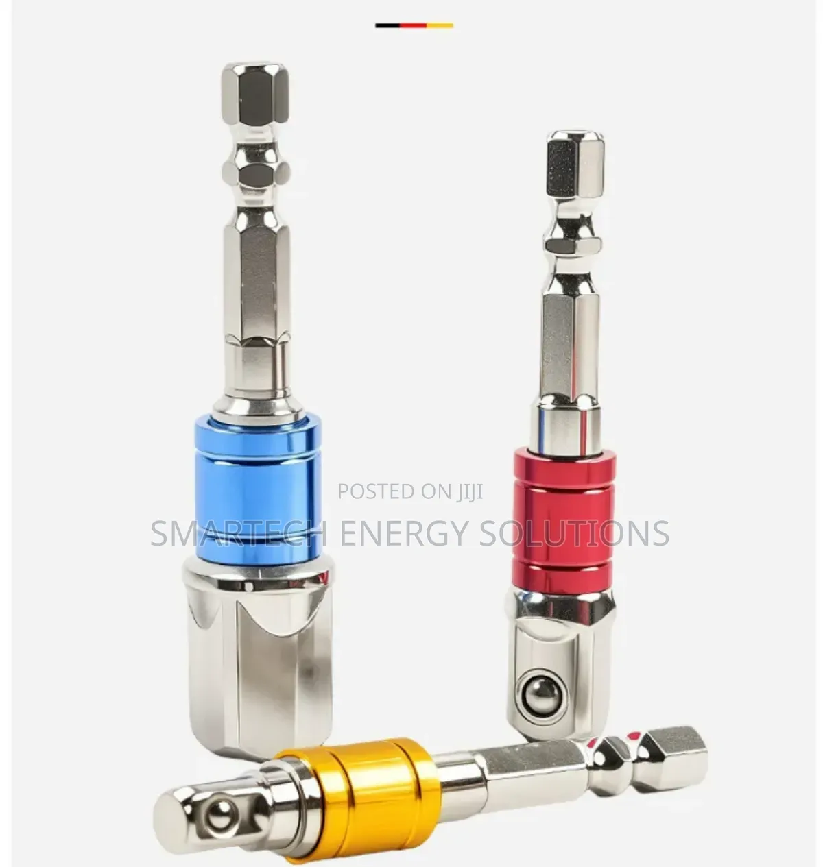 3 Pieces 1/4" 3/8" 1/2" Hex Shank Square Nut Driver Power Drill Bit