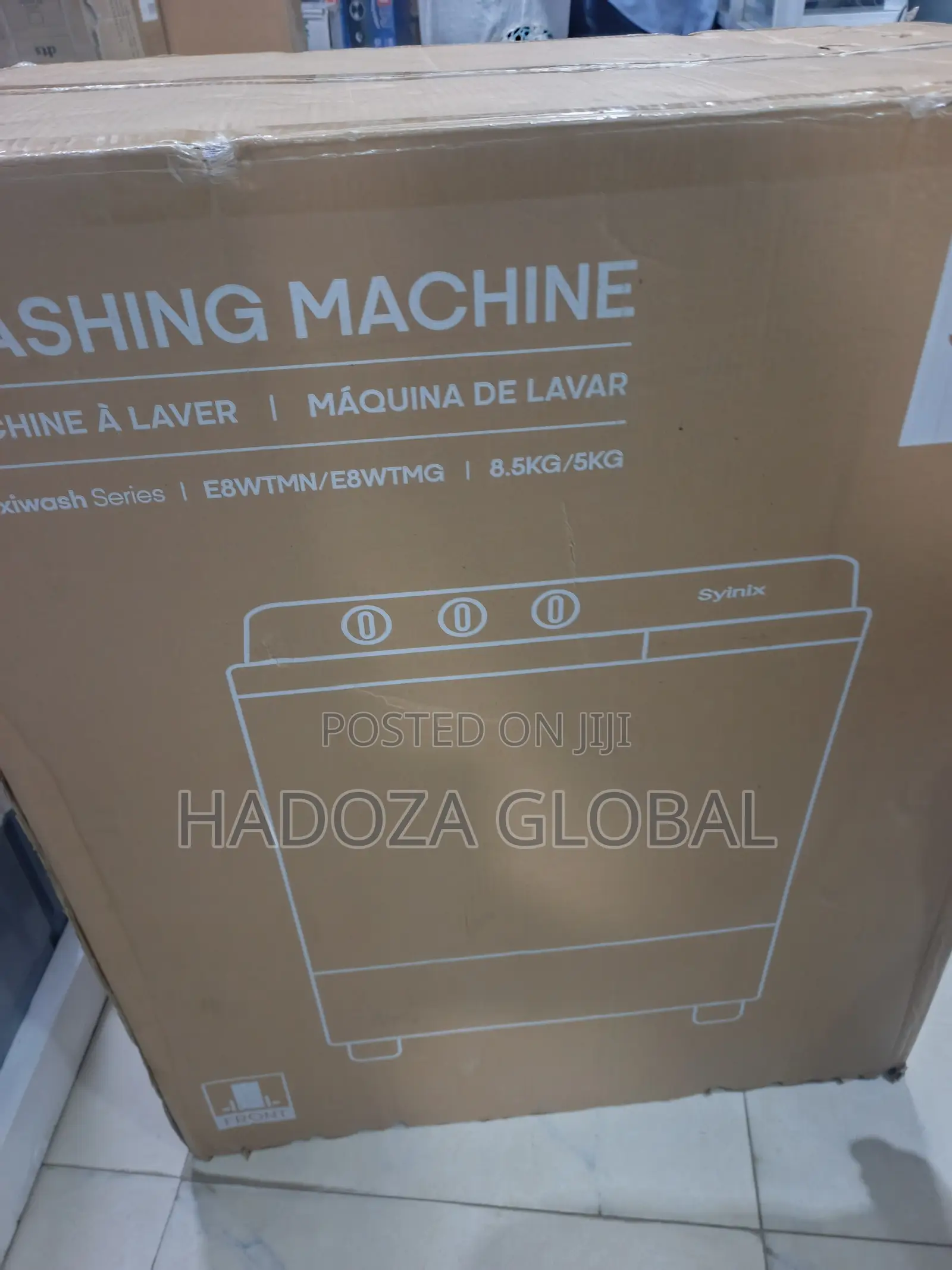 Syinix 8KG Fully Automatic Top Load Washing Machine