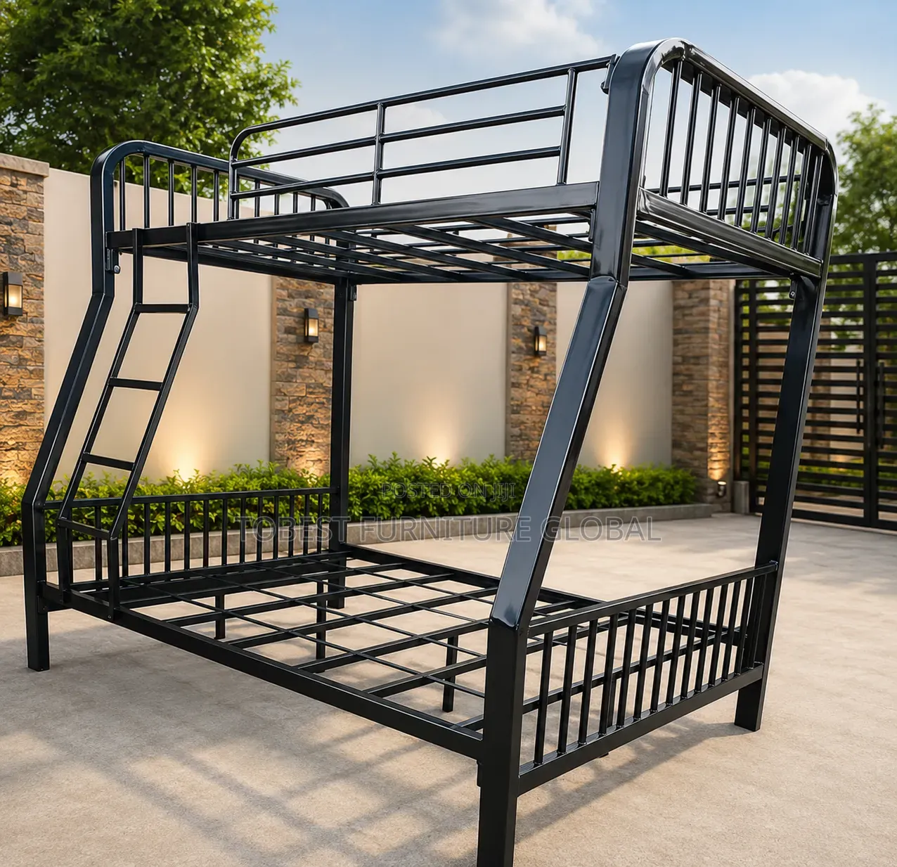 Heavy Duty Metal Double Bunk Bed Frame