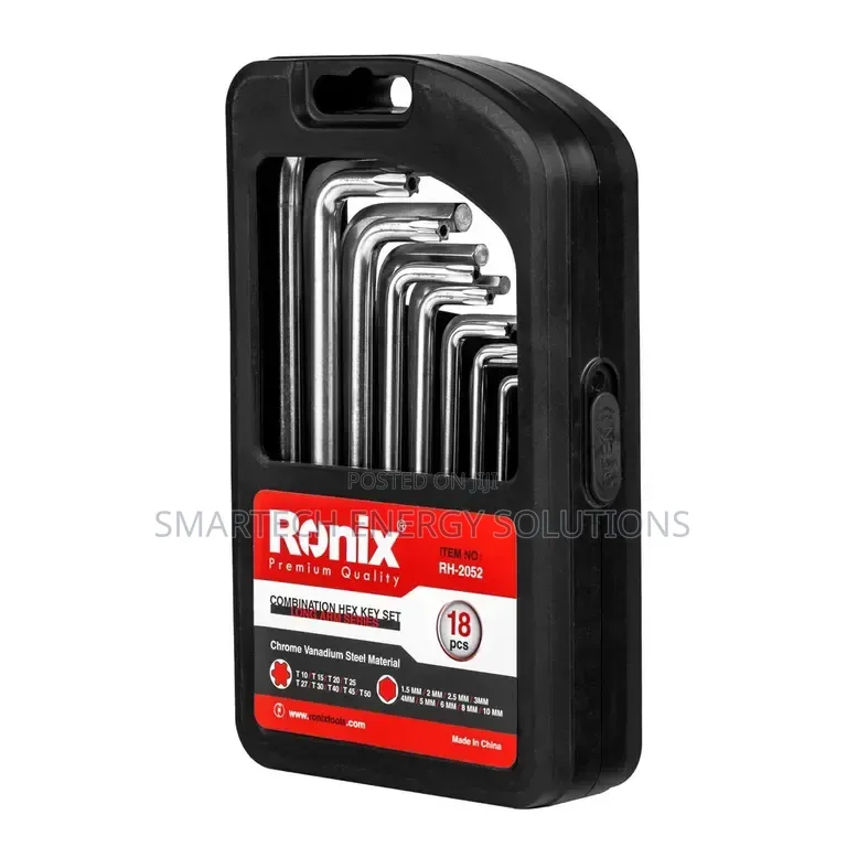 18PCS Combination Hex Key Set Heavy-Duty CR-V Allen Wrench Set