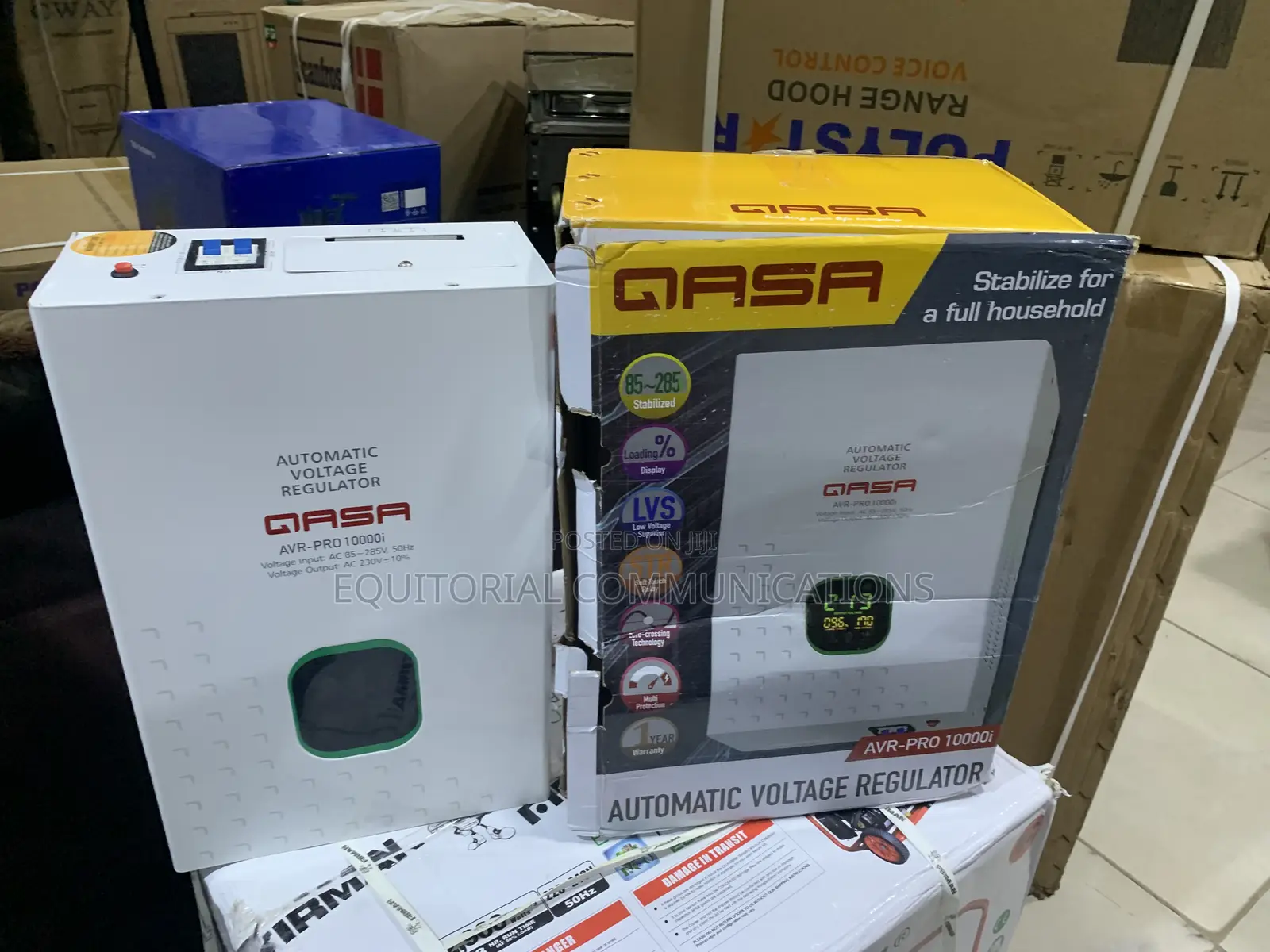 QASA AVR-PRO 10000Watt Wall Mount Smart Voltage Regulator