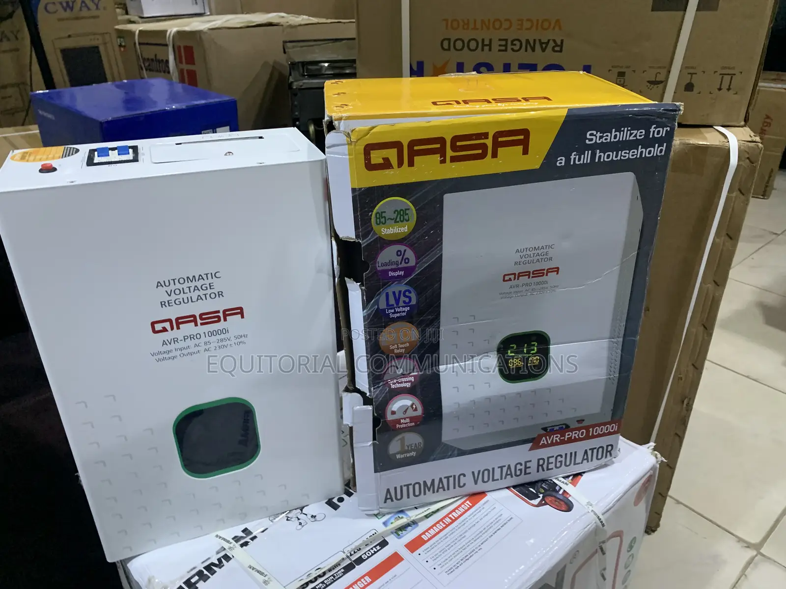 QASA 10000Watts Wall Hanging Voltage Stabilizer