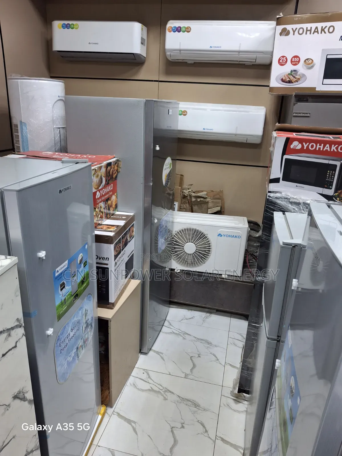 235L Yohako 8 Steps Icemaker Solar Freezer