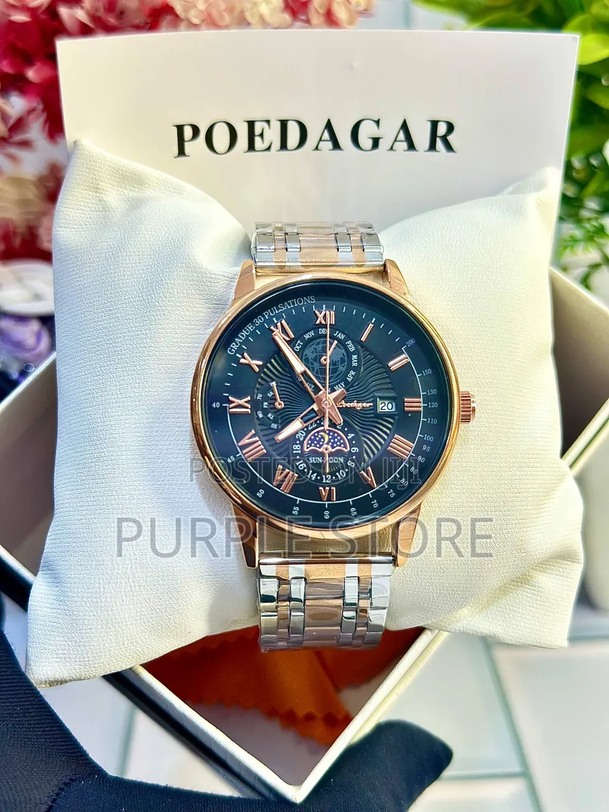 Poedagar Chain Watches With Date