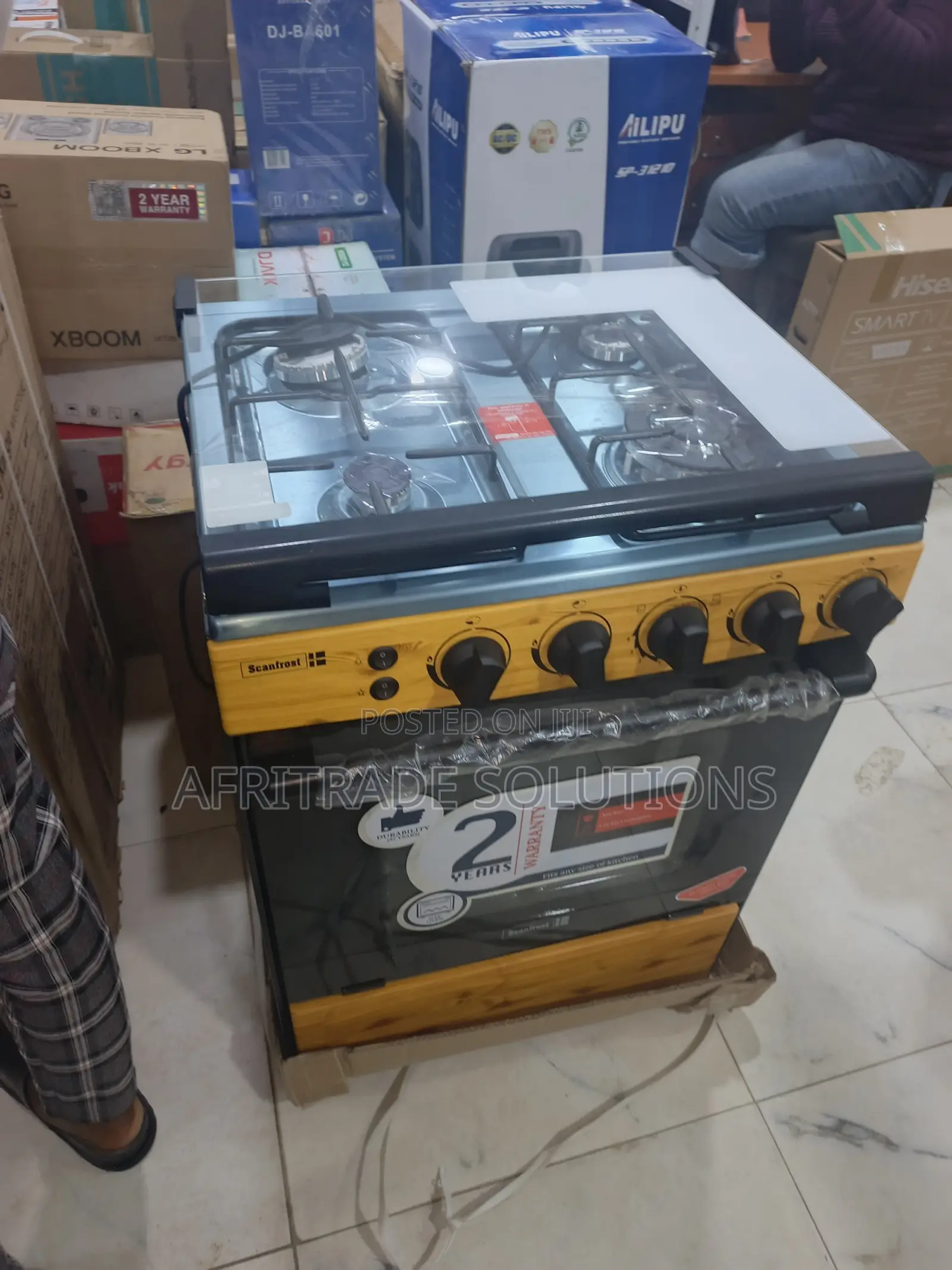 Scanfrost 60x60 4 Gas Burner Cooker – Fast Meal Preparation