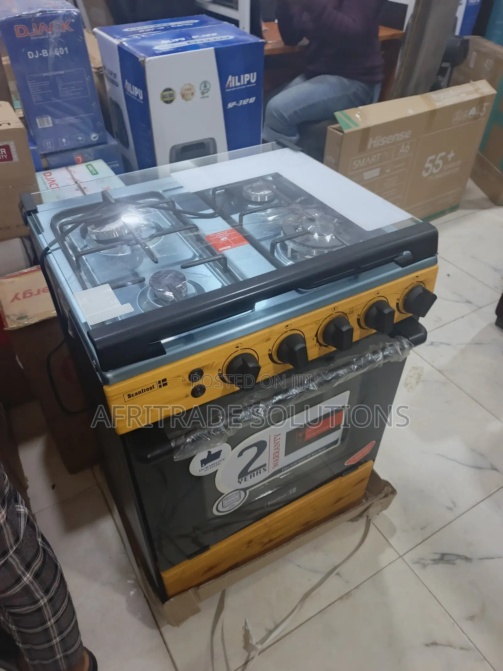 Scanfrost 60x60 Gas Cooker – Perfect for Every Home