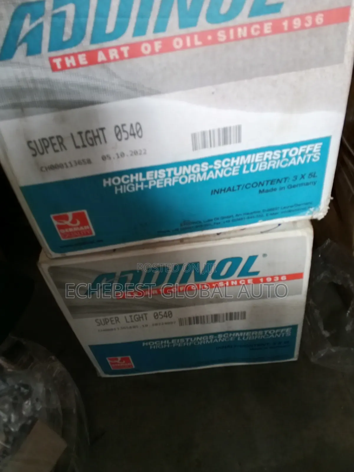 ADDINOL Engine Oil.5L. 5w 40.High Sap Fuel .Made in Germany. BRAND NEW